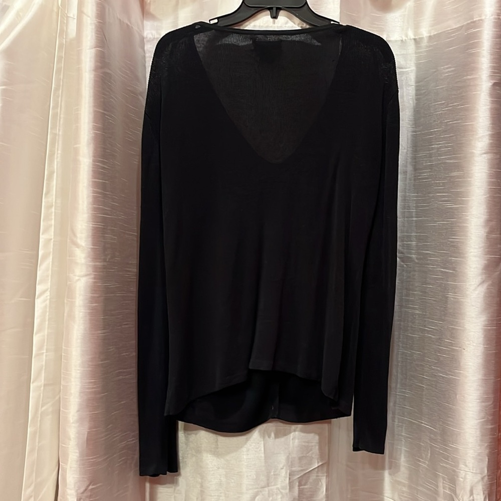 Banana Republic Black Lightweight V-Neck Cardigan - Picture 3 of 3